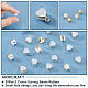 ARRICRAFT 20Pcs 2 Colors Silicone with Brass Ear Nuts FIND-AR0002-77-4
