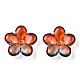 Two Tone Transparent Normal Glass Beads GLAA-T030-01-A01-1