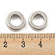 合金のスペーサービーズ  フラットリング  プラチナ  11x3mm  内径：7mm FIND-A039-01P-3