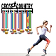 CREATCABIN Cross Country Medal Holder Medal Hanger Display Rack Sports Metal Hanging Athlete Awards Iron Wall Mount Decor over 60 Medals for Running Competition Ribbon Lanyard Medal Black 15.7x5.9Inch ODIS-WH0037-212-7