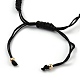 Bracelet de perles tressées en cordon de nylon ajustable EJEW-H118-01G-4
