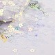 プラスチックスパンコールビーズ  縫製工芸品の装飾  スモモの花  クリアAB  5x5x0.3mm PVC-R024-01-3