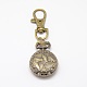 Mixed Styles Retro Keyring Accessories Alloy Quartz Watch for Keychain WACH-M041-M-2