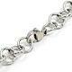 Fashionable 304 Stainless Steel Engraved Bubbles Cable Chain Bracelets X-STAS-A028-B087P-2