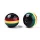 Ghana Jamaica Reggae Streifen Harz Perlen RESI-N026-001B-01-3