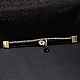 Fashion Zinc Alloy Leather Cord Bracelets BJEW-BB26635-1-5