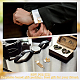 BENECREAT 2pcs Men's Cufflinks with Chain Brass Shiny Gold Shirt Accessories Tone with 1pcs Velvet Pouches and Plastic Box for Shirt Cuff decoration FIND-BC0002-95-6