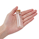Chgcraft 12pcs 30ml frascos de vidrio transparente botellas tapones de corcho con 30pcs tornillos de ojo DIY-CA0001-16-4