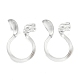 Resin Clip-on Earring Findings FIND-H046-15-1