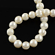 Grado de hebras de perlas de agua dulce cultivadas naturales X-SPPA006Y-1-2