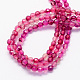 Faceted Round Natural Agate Beads Strands G-S131-20-2