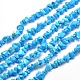 Puce turquoise synthétique chapelets de perles G-M205-54-2
