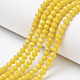 Chapelets de perles en verre opaque de couleur unie EGLA-A034-P8mm-D04-1