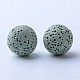 Unwaxed Natural Lava Rock Beads G-F325-8mm-15-1
