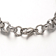 304 de acero inoxidable Rolo cadenas pulseras BJEW-L499-01P-2
