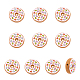 Chgcraft 10 Stück Donut-förmige Silikonperlen für DIY-Halsketten SIL-CA0001-44-1
