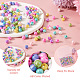 PandaHall Jewelry 800Pcs 8 Colors Opaque Acrylic Beads MACR-PJ0001-05-5