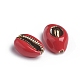 Electroplated Cowrie Shell Beads BSHE-G026-03-2