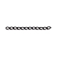 Ion Plating(IP) 304 Stainless Steel Curb Chains Extender STAS-WH0032-02A-EB-3