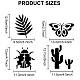 Mayjoydiy US 1 Set Insekten-Pflanzen-Haustier-Aushöhlungs-Zeichnungs-Malschablonen DIY-MA0001-73A-2