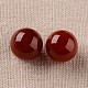 Perles en boule ronde en agate rouge naturel G-I174-16mm-06-2