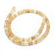 Chapelets de perles de pierre de pastèque en verre G-E507-10A-6mm-2