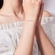 Bracelet en zircone cubique clair réglable bracelet à maillons à barre incurvée bracelet de tennis classique bijoux à breloques cadeaux pour les femmes JB756A-6
