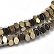 Electroplate Non-magnetic Synthetic Hematite Beads Strands G-I175-07B-1