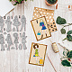 ラバークリアスタンプ  カード作りの装飾DIYスクラップブッキング用  人間  22x18x0.8cm DIY-WH0251-015-6
