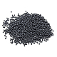 12/0グレードの丸いガラスシードビーズ  メタリックカラー  マットなスタイル  黒メッキ  12/0  2x1.5mm  穴：0.8mm  約30000個/袋 SEED-Q008-M606-2