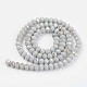 Electroplate Opaque Solid Color Glass Beads Strands EGLA-A034-P8mm-L16-2