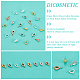 DICOSMETIC 20Pcs 4 Colors Cubic Zirconia Bail Beads Hanger Links Brass Ice Pick Pinch Bails Rose Gold/Platinum/Gold/Silver Teardrop Connectors Bails Beads for Jewellery Making Hole: 5.5x3.5mm ZIRC-DC0001-05-4