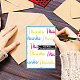 Globleland Segen Worte klare Stempel Farbverlaufstext Silikon klare Stempelsiegel für Kartenherstellung DIY Scrapbooking Fototagebuch Albumdekoration DIY-WH0371-0022-3