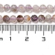 Fili di perle di quarzo rutilato viola naturale G-A097-A09-05-5