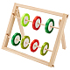 Portaoggetti per organizer per nastri artigianali in legno a 2 livello ODIS-WH0030-65-1