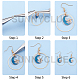 SUNNYCLUE DIY Dangle Earring Making Kits DIY-SC0012-67-4