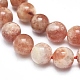 Chapelets de perles de sunstone naturelle naturelles G-D0001-05-8mm-3