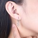 925 boucles d'oreilles pendantes chaton en argent sterling EJEW-BB30538-P-3