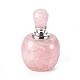 Botella de perfume abrible de cuarzo rosa natural G-K295-E02-P-1