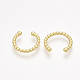 Brass Cuff Earrings EJEW-S201-185-2