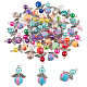 CRASPIRE 40PCS Angel Charm Colorful Angel Wing Pendant Pearl Beads Jewelry Making DIY Crafting Accessories Guardian Angel Gifts Angel Charms CLAY-CP0001-01-1