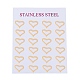 304 Stainless Steel Stud Earrings EJEW-Z012-01A-G-3