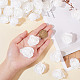 CRASPIRE 100Pcs Foam Rose Heads with Lace Edge White 3D Artificial Flower Head Small for DIY Crafts Accessories Valentine's Day Home Party Wedding Bridal Bouquet Decoration 1.7 x 1.7in DIY-WH0304-623I-3
