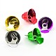 Mixed Shiny Christmas Tree Ornaments Festival Decorations Iron Bell Pendants IFIN-M007-16mm-M-1