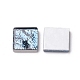 Cabochon di tessere di mosaico di cristallo di vetro galvanizzato GLAA-G073-A01-3