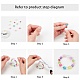 Bubblegum ab couleur perles acryliques craquelées transparentes CACR-NB0001-02-4