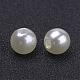 Perles de perle acryliques blanches et crémeuses X-PACR-6D-12-2