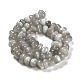 Brins de perles de pierre de lune grise naturelle G-G053-C10-01-3