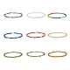 Set di braccialetti elastici con perline di semi di vetro bling 9pcs 9 colori BJEW-JB08032-4