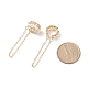 Shell Pearl Beaded Cuff Earrings EJEW-TA00157-5